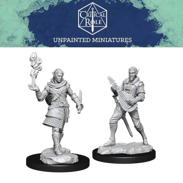 Pallid Elf Rogue and Bard Male (2ct)