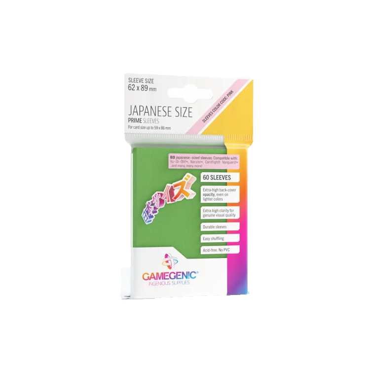 Prime Sleeves Green, Japanese Size (60ct)
