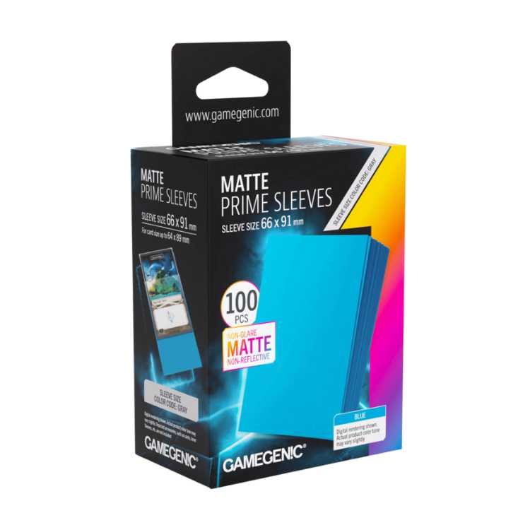 MATTE Prime Sleeves Blue, Standard Size (100ct)