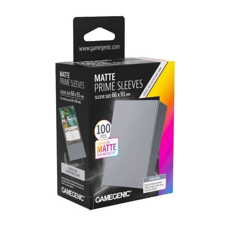 MATTE Prime Sleeves Dark Gray, Standard Size (100ct)