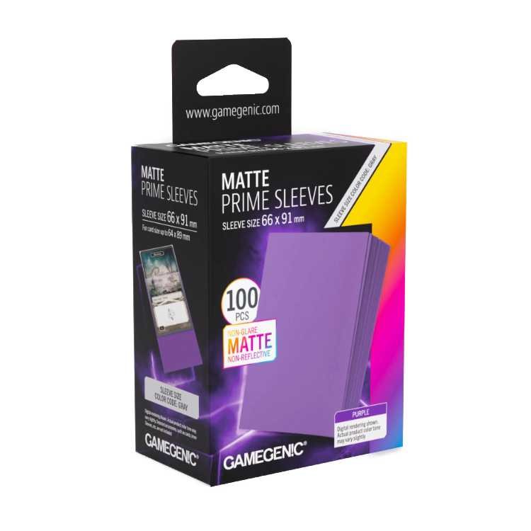 MATTE Prime Sleeves Purple, Standard Size (100ct)