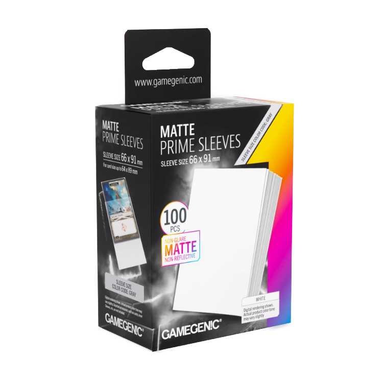 MATTE Prime Sleeves White, Standard Size (100ct)