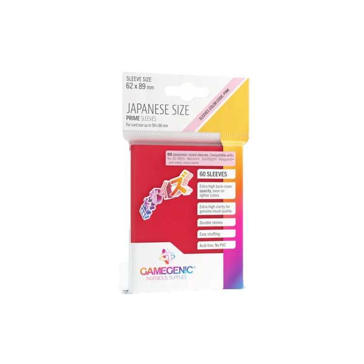 Prime Sleeves Red, Japanese Size (60ct)