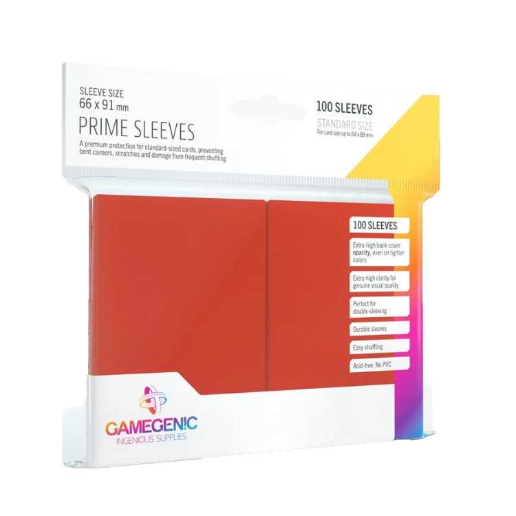 Prime Sleeves Red, Standard Size (100ct)
