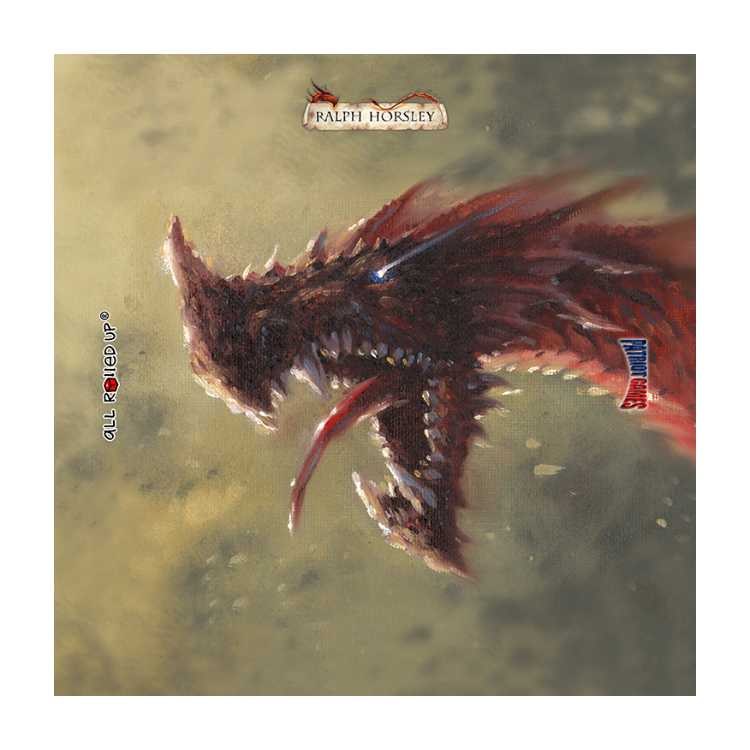 Raargh - it's a Dragon! 8" x 8" Dice Tray