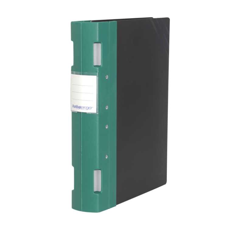 KEBAergo 4 Prong Ring Binder, Green