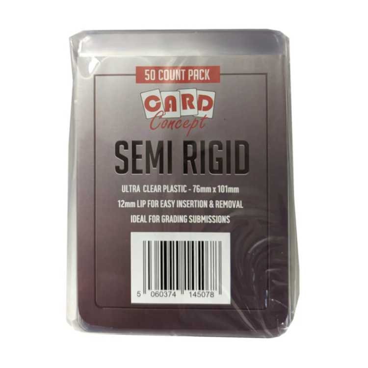 Card Concept Semi Rigid Card Holders Clear (50ct)