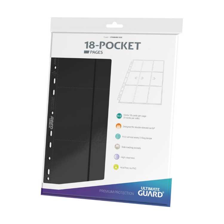 18-Pocket Pages Side-Loading Black (10ct)