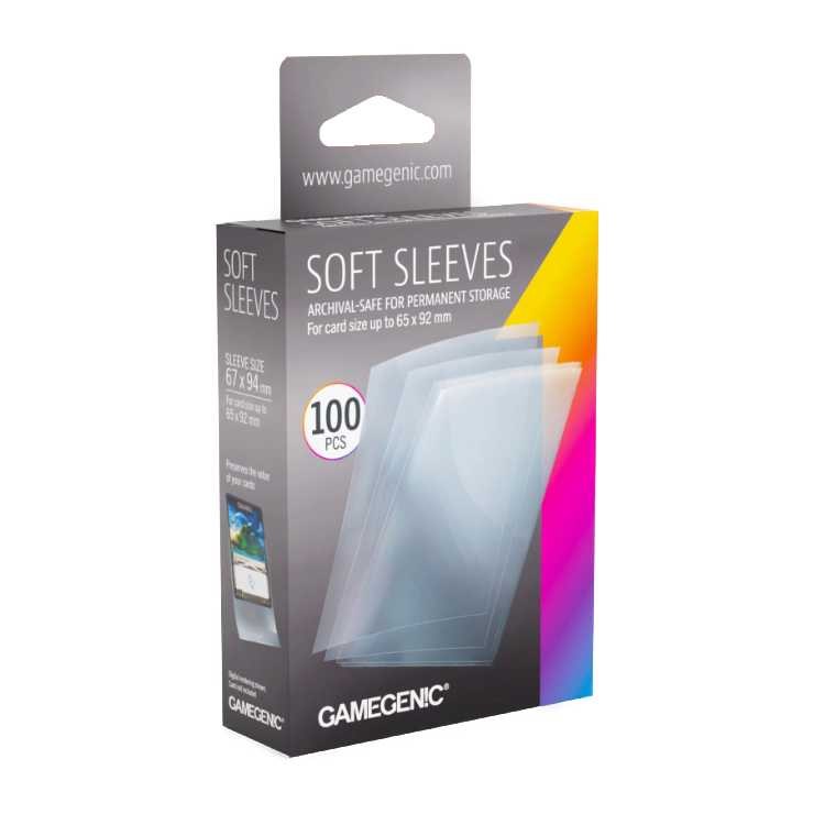 Soft Sleeves Clear, Standard Size (100ct)