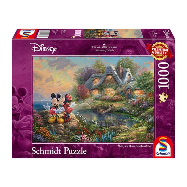 Thomas Kinkade: Disney - Mickey and Minnie Sweatheart Cove (1000pc)