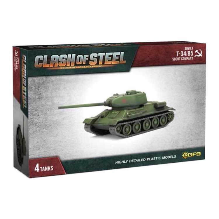 Soviet T-34/85 Scout Company - 4 Tanks