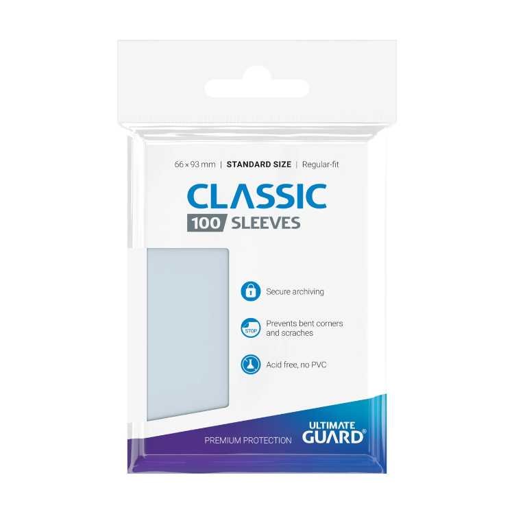 Classic Sleeves Clear, Standard Size (100ct)