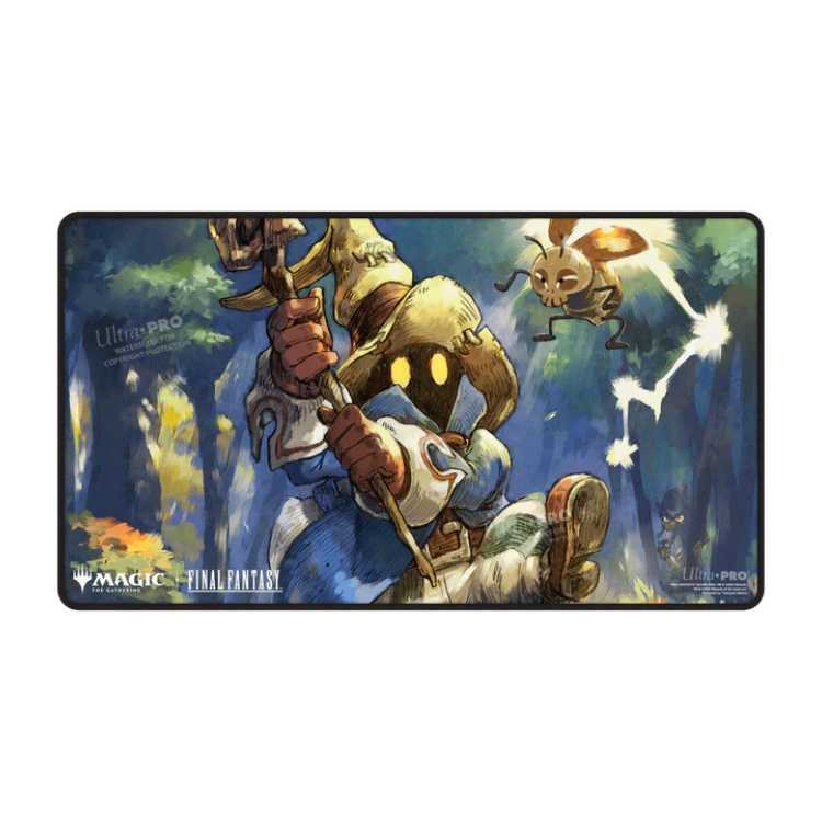 The Magic: The Gathering® - FINAL FANTASY™ Black Stitched Playmat - Vivi Ornitier, Stray Black Mage
