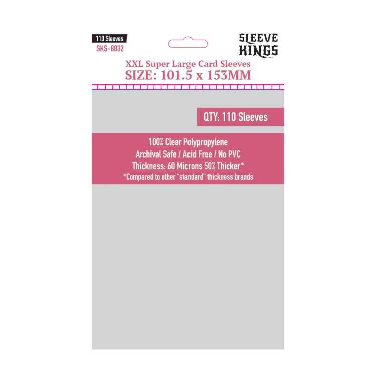 Sleeve Kings XXL Super Large Sleeves Clear, 101.5x153 (110ct)