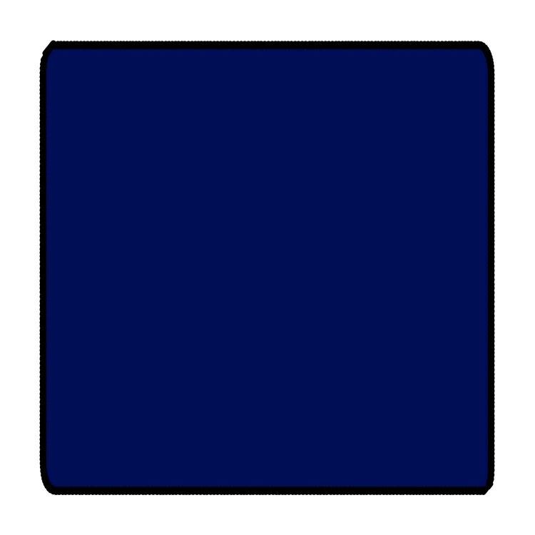 Blue 3ft x 3ft Coffee Table Size Black Stitched Playmat