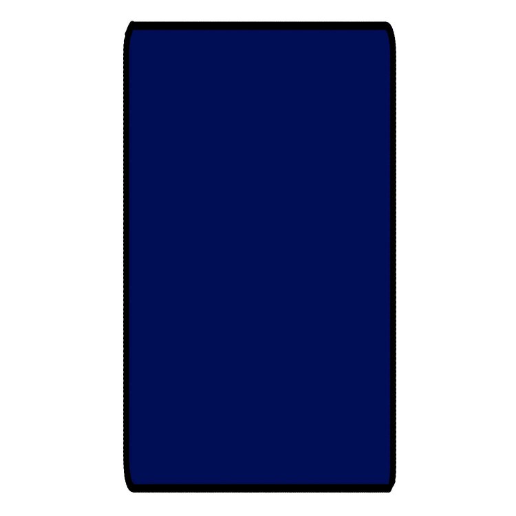 Blue 6ft x 3ft Gaming Table Size Black Stitched Playmat