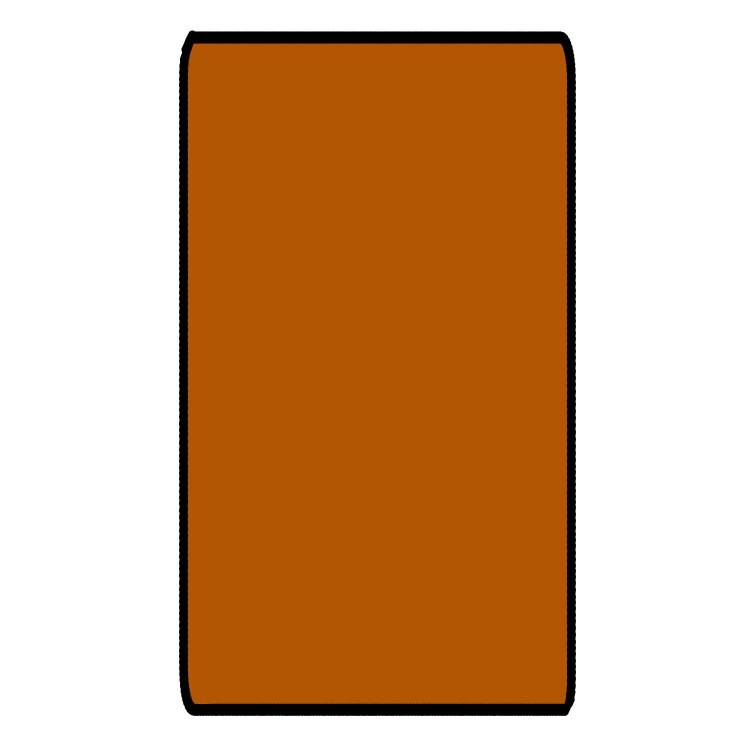 Burnt Orange 6ft x 3ft Gaming Table Size Black Stitched Playmat