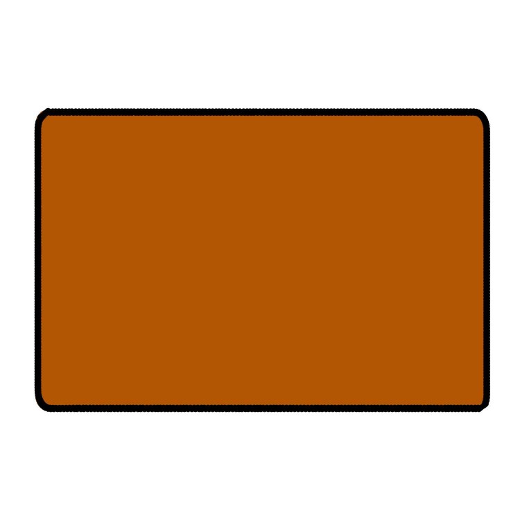 Burnt Orange 6ft x 4ft Epic Wargame Size Black Stitched Playmat