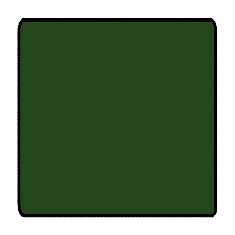 Forest Green 3ft x 3ft Coffee Table Size Black Stitched Playmat