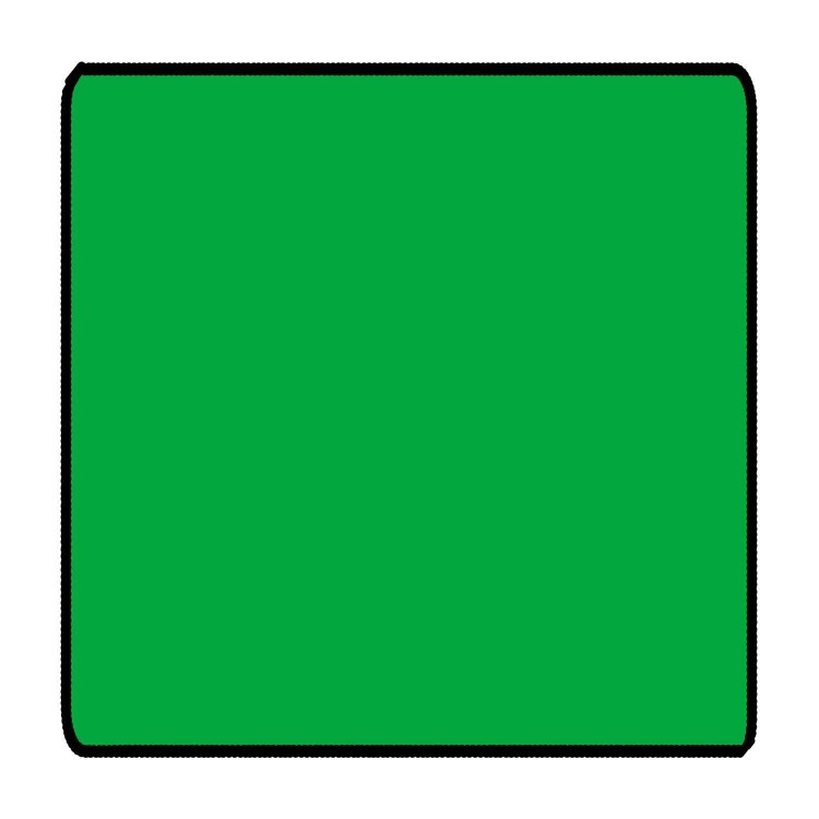 Light Green 3ft x 3ft Coffee Table Size Black Stitched Playmat
