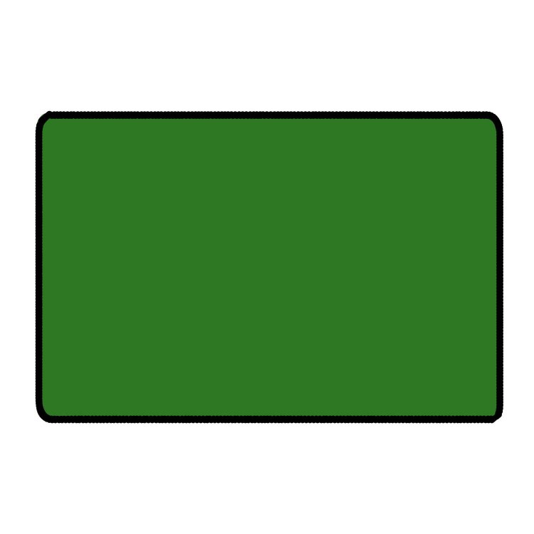 Poker Green 6ft x 4ft Epic Wargame Size Black Stitched Playmat