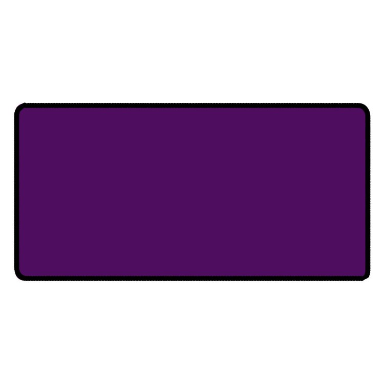 Purple 24" x 14" Classic Size Black Stitched Playmat