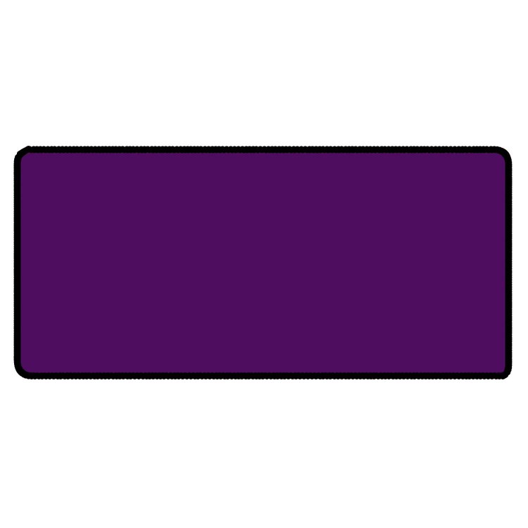Purple 36" x 18" Desk Mat Size Black Stitched Playmat