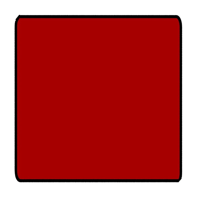 Red 3ft x 3ft Coffee Table Size Black Stitched Playmat