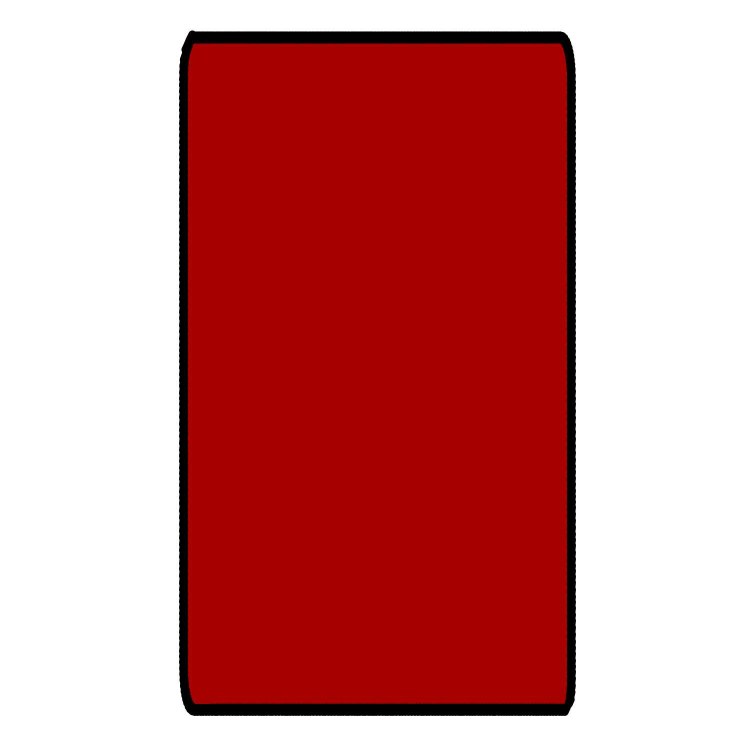 Red 6ft x 3ft Gaming Table Size Black Stitched Playmat