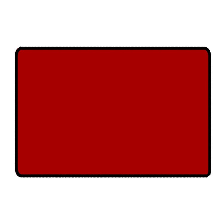 Red 6ft x 4ft Epic Wargame Size Black Stitched Playmat