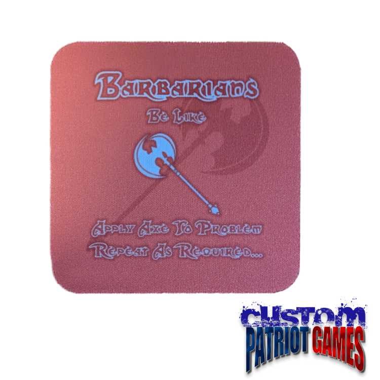 Barbarian 4" Square Coaster
