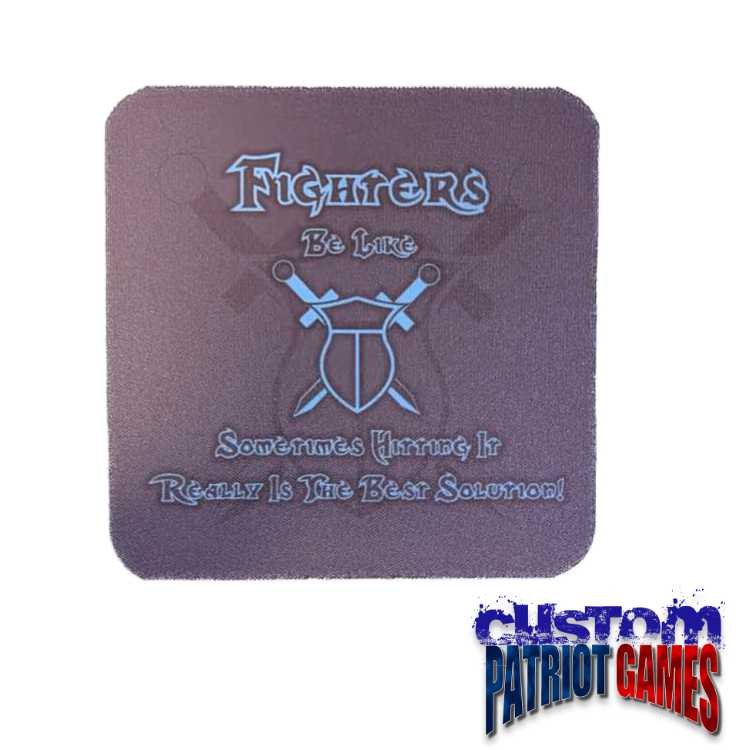 Fighter 4" Square Coaster