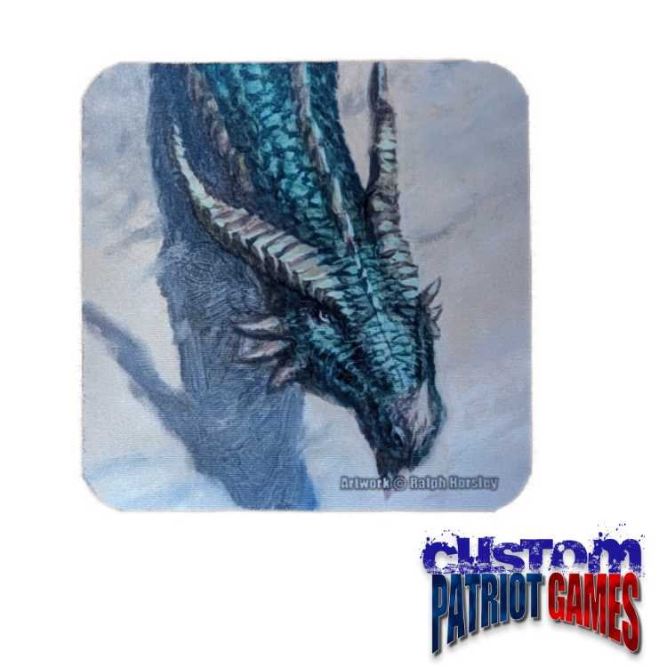 Azure Dragon 4" Square Coaster