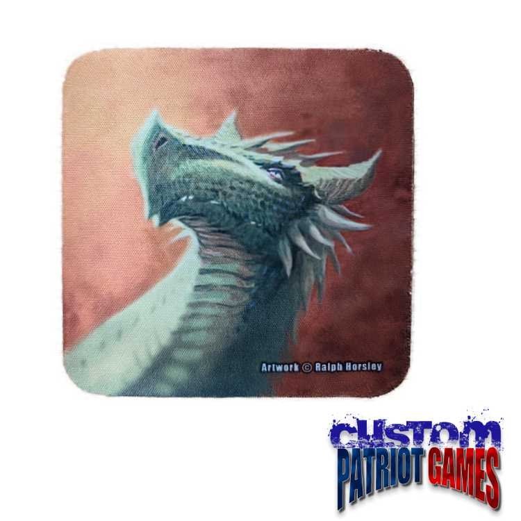 Verdant Dragon 4" Square Coaster