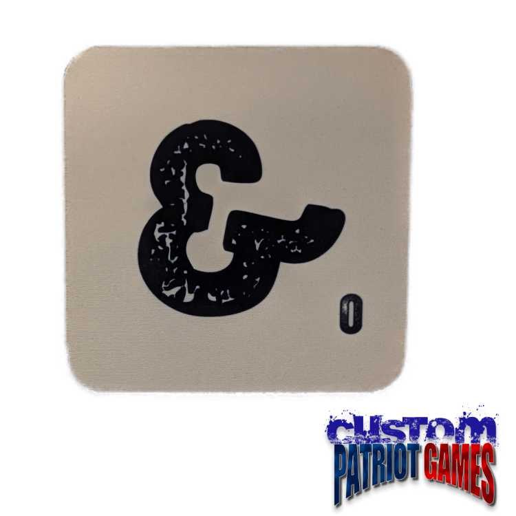 Scrabble Initial 4" Square Coaster - &