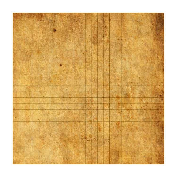 Wipeable Plain Grid on Parchment 25" x 25" Playmat