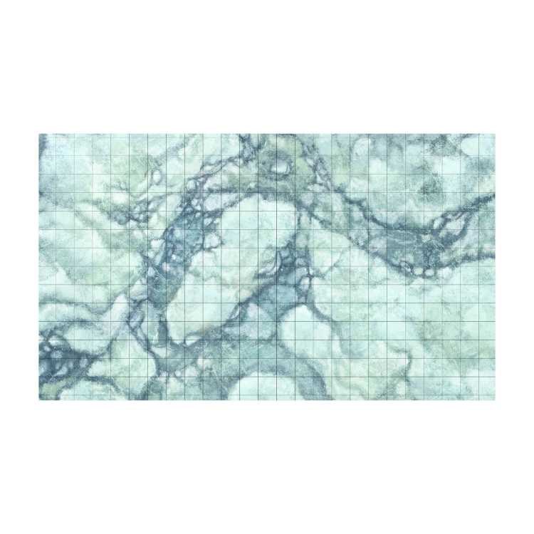 Wipeable Plain Grid on Winter Landscape 24" x 14" Playmat