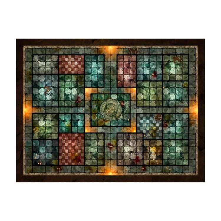 The Broadsword Dungeon 33" x 25" Playmat with 3cm Tiles