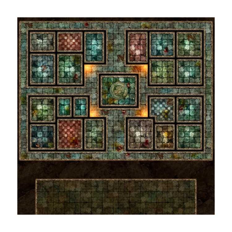 The Broadsword Dungeon 3ft x 3ft Playmat (DM Version)