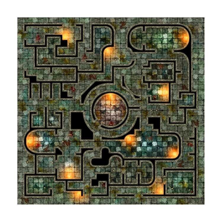 Halls of Oro 3ft x 3ft Playmat with 2.5cm Tiles