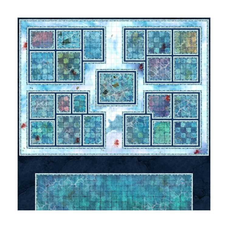 Icy Terror Dungeon 3ft x 3ft Playmat (DM Version)