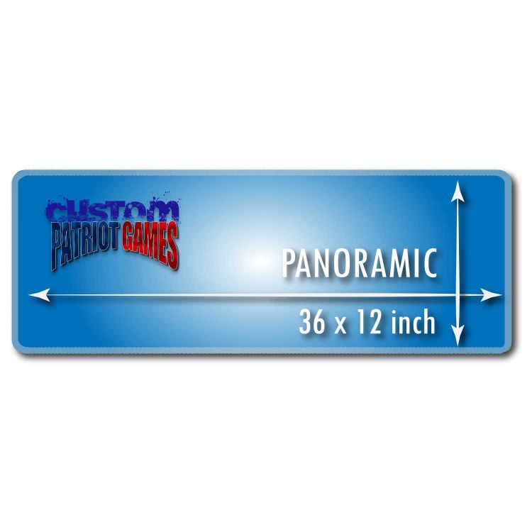 Custom 12" x 36" Panoramic Stitched Playmat