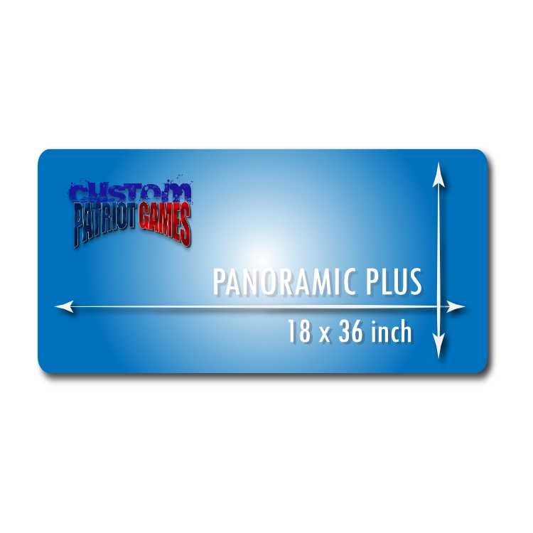 Custom 36" x 18" Panoramic Plus Invisible Stitched Playmat