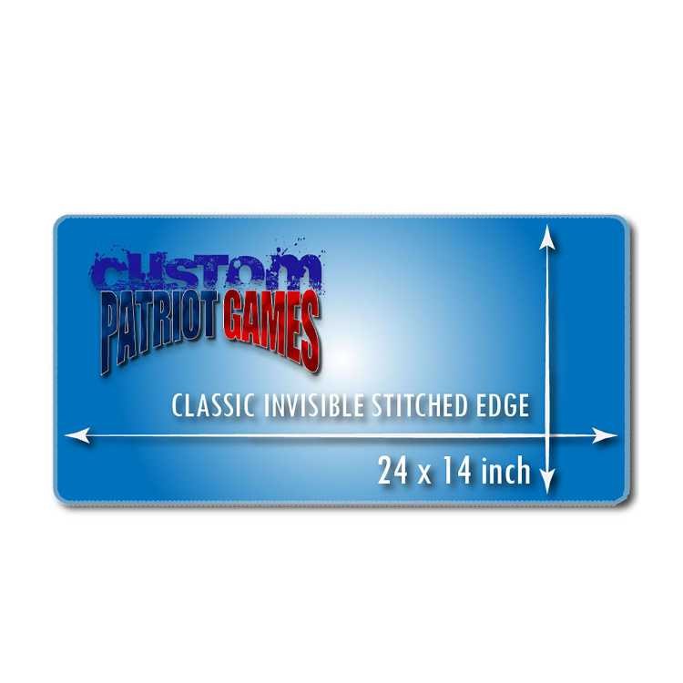 Custom 24" x 14" Classic Invisible Stitched Playmat