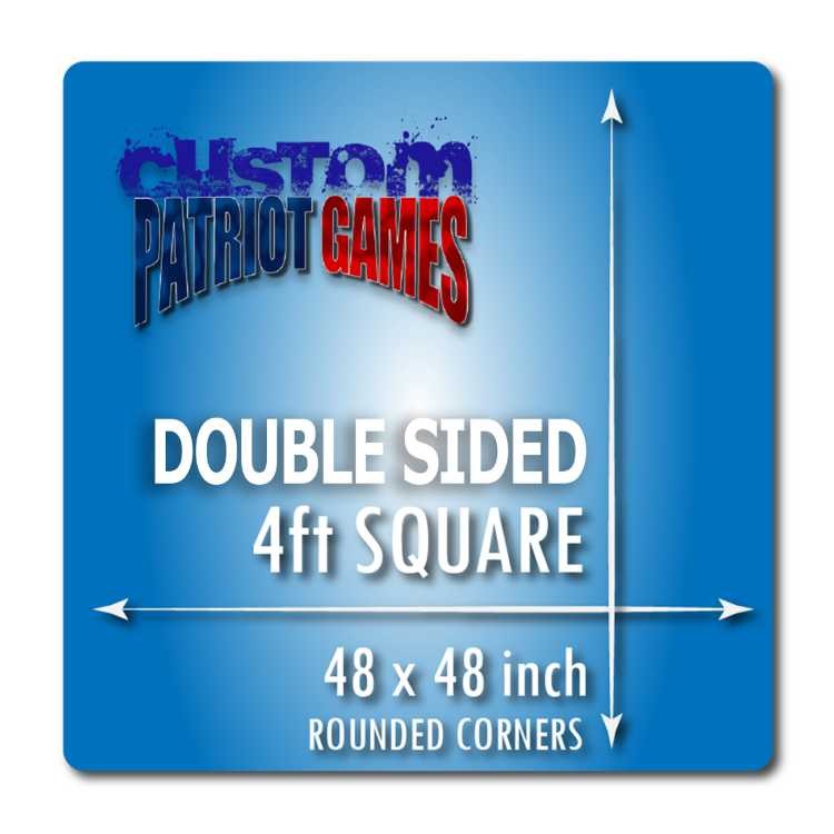 Double Sided Custom 4ft x 4ft Square Playmat