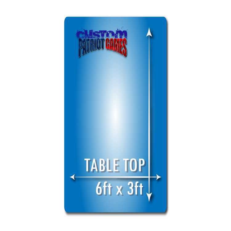 Custom 6ft x 3ft Table Top Invisible Stitched Playmat