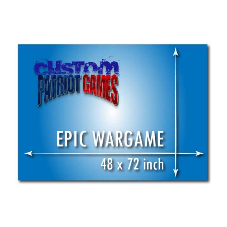 Custom 6ft x 4ft Epic Wargame Playmat with Square Corners
