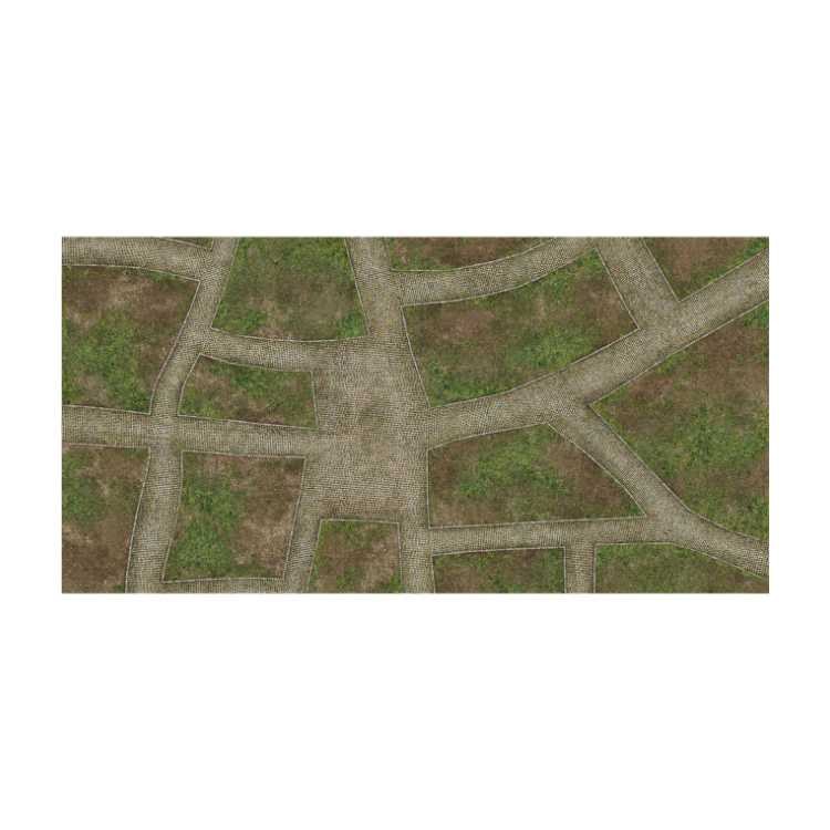 Cobbled Streets 6ft x 3ft Playmat