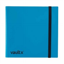12-Pocket Strap Binder Blue