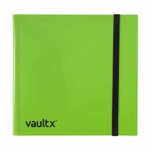 12-Pocket Strap Binder Green